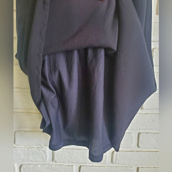 Blue Rain Boho Peasant Dress Black & White Embroidery Eyelet Size Small - Picture 9 of 12